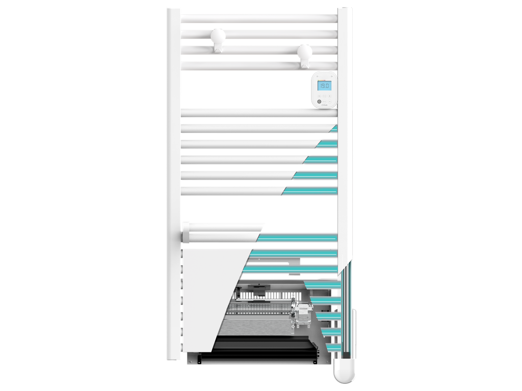 Radiateur sèche-serviettes EZYBAIN 300 W largeur 400 blanc