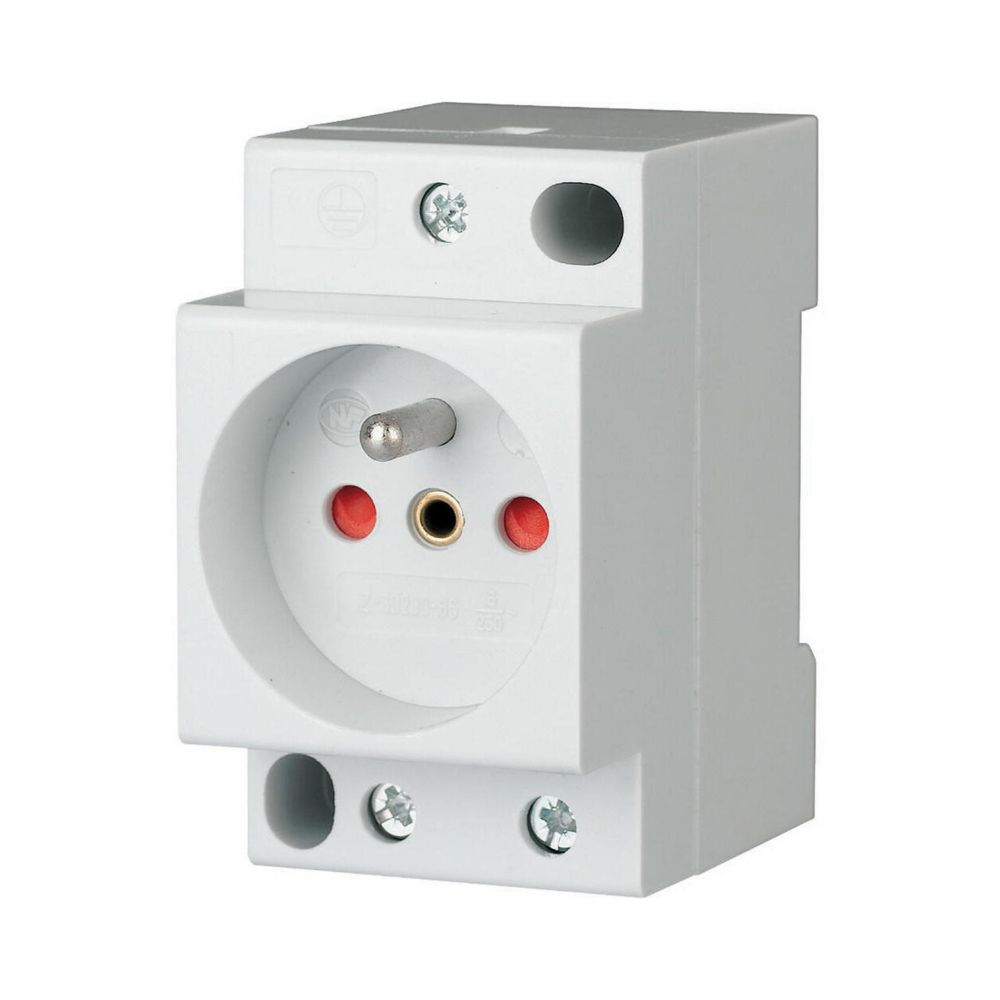 Prise modulaire, 10/16A, 250V AC, avec sécurité enfant