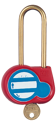 Cadenas rouge anse 70mm, diamètre 6mm export.