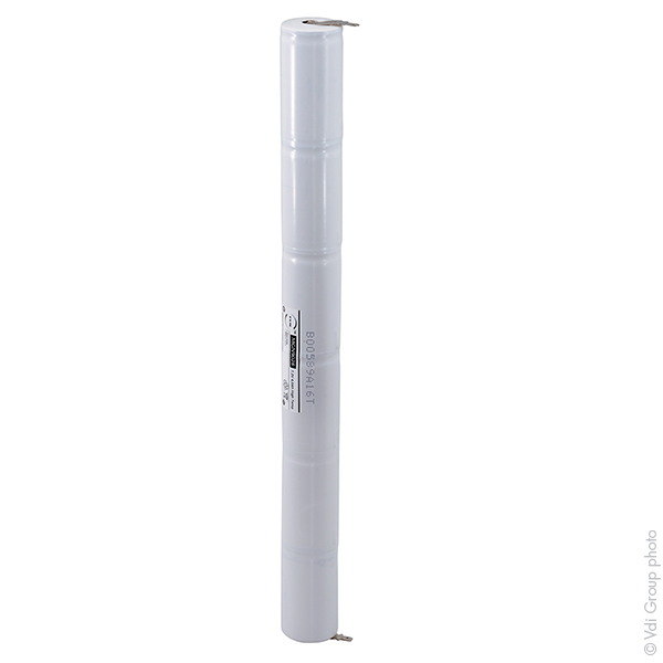 Unité(s) Batterie eclairage secours 6xD ST4 Faston 4.8mm (+2.8mm) 7.2V 4Ah