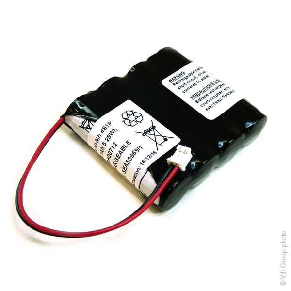 Pack(s) Batterie Nimh 4x AA HT 4S1P ST1 F100 4.8V 1.1Ah JST