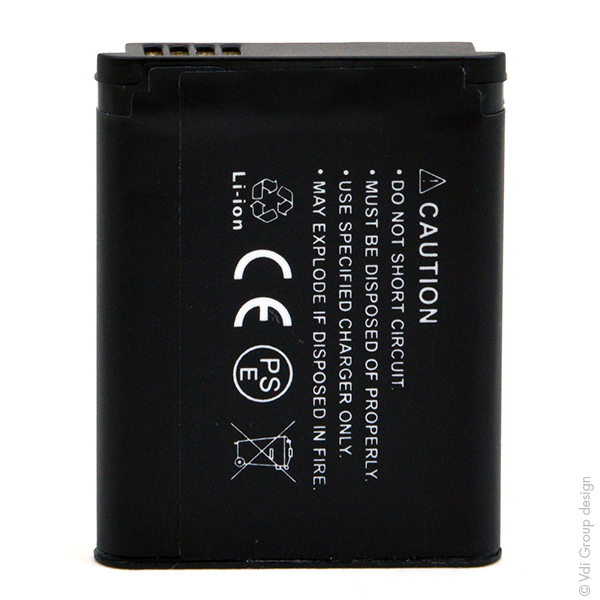 Blister(s) x 1 Batterie appareil photo - caméra 3.7V 620mAh