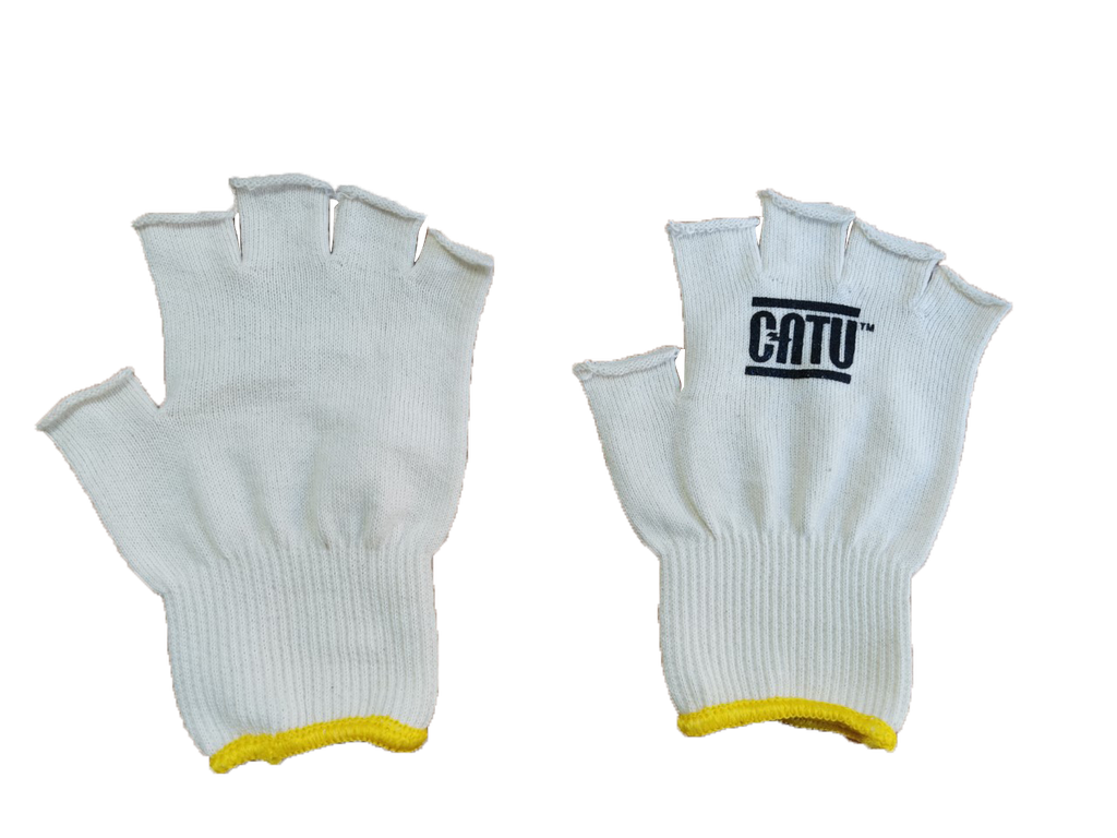 mitaines sous-gants coton tricoté taille unique 7/8