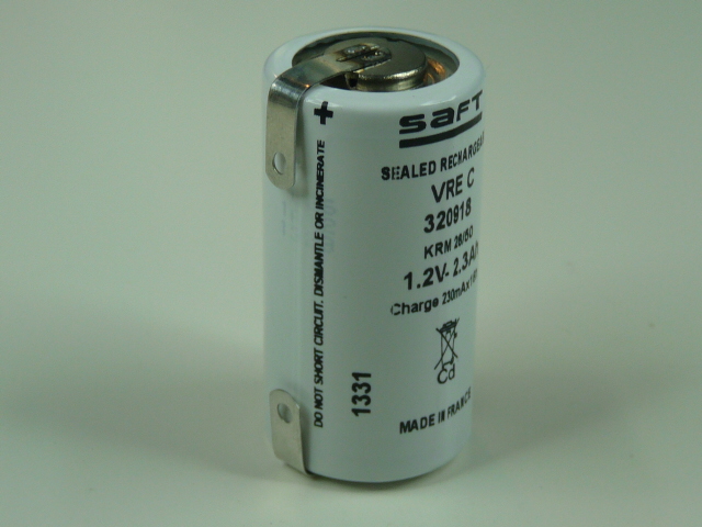 Accumulateur(s) Accus Nicd industriels VRE C 2300 1.2V 2300mAh T2