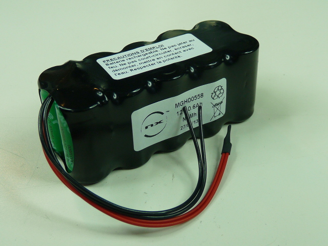 Pack(s) Batterie Nimh 10x 2/3AA 10S1P ST2 12V 600mAh F100