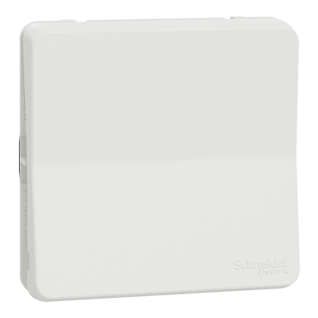 Mureva Styl - Bouton poussoir - composable - IP55 IK08 - connexion auto - blanc