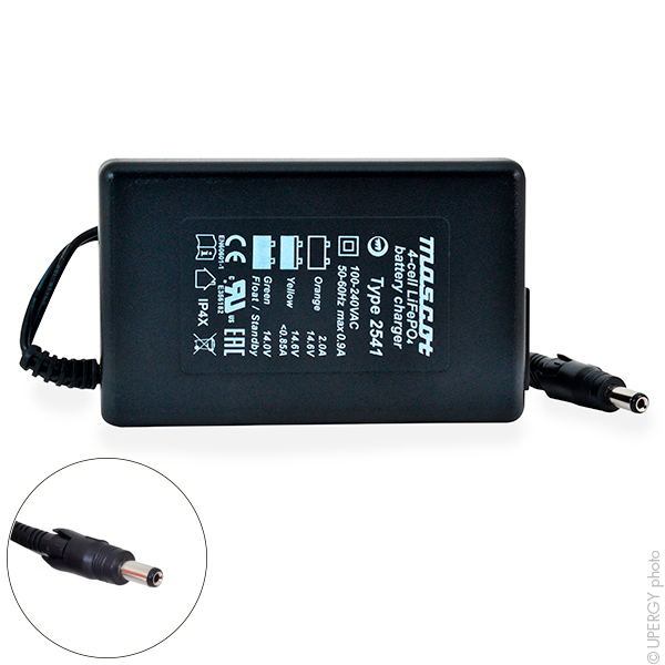 Unité(s) Chargeur Lithium Fer Phosphate Mascot 2541 4S 14.6V/2A 110-230V - Sorti