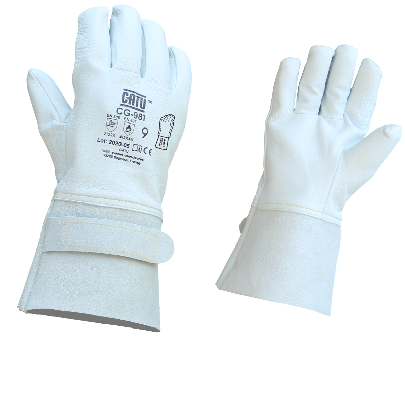 Surgants en cuir pour gants isolants, domaine BT taille 8
