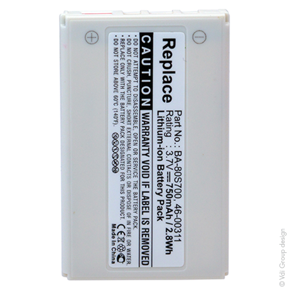Accumulateur(s) Batterie lecteur codes barres 3.7V 750mAh