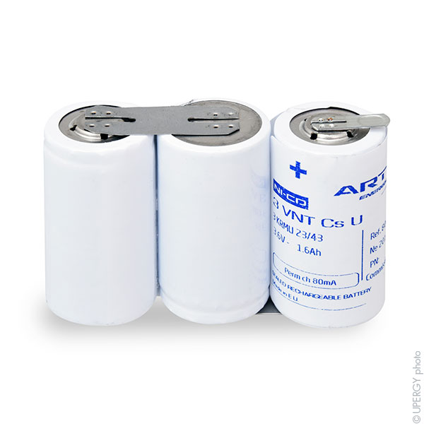 Pack(s) Batterie eclairage secours 3 VNT CS ST1 3.6V 1.6Ah