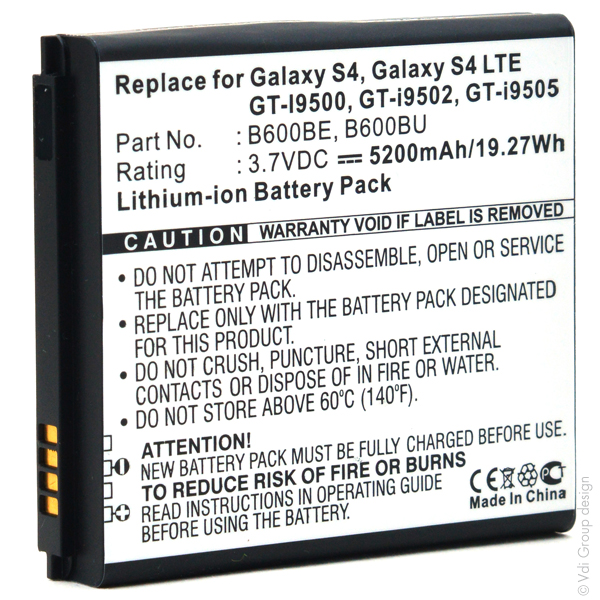 Blister(s) x 1 Batterie téléphone portable pour Samsung 3.7V 5200mAh