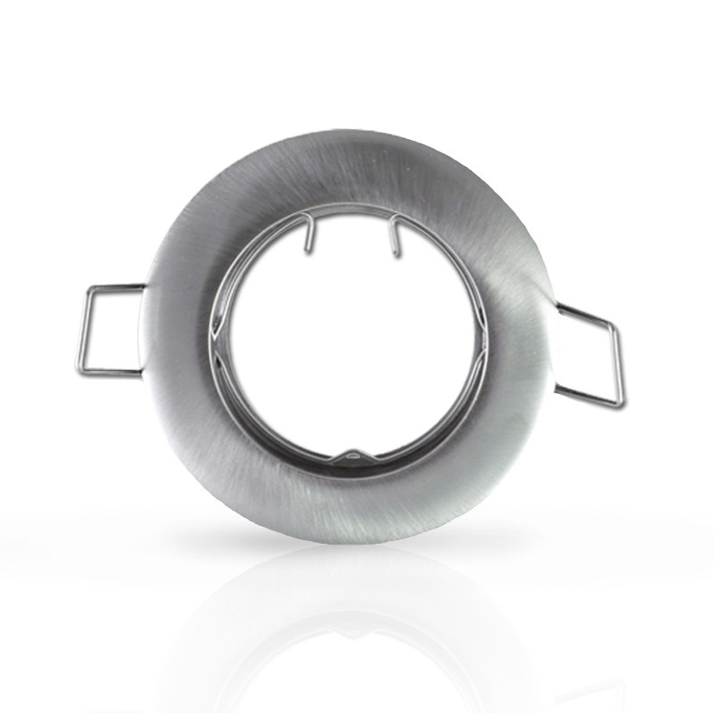 COLLERETTE SUPPORT DE SPOT DIAM 78MM ARGENT FIXE