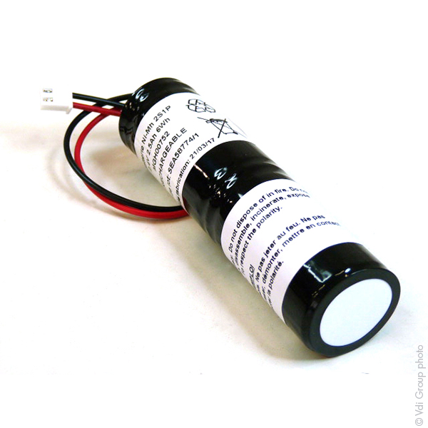 Pack(s) Batterie eclairage secours 2x SC HT 2S1P ST4 2.4V 2.5Ah JST