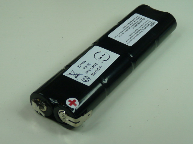 Pack(s) Batterie eclairage secours 8x SC 8S1P ST5 9.6V 1600mAh Cosse