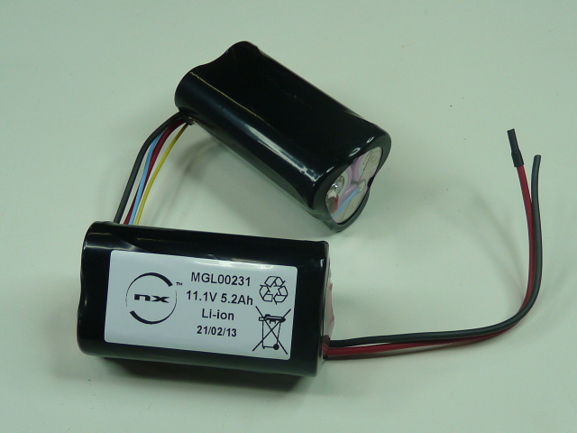 Pack(s) Batterie Li-Ion 6x 18650 3S2P ST7(x2) 10.8V 7Ah F100