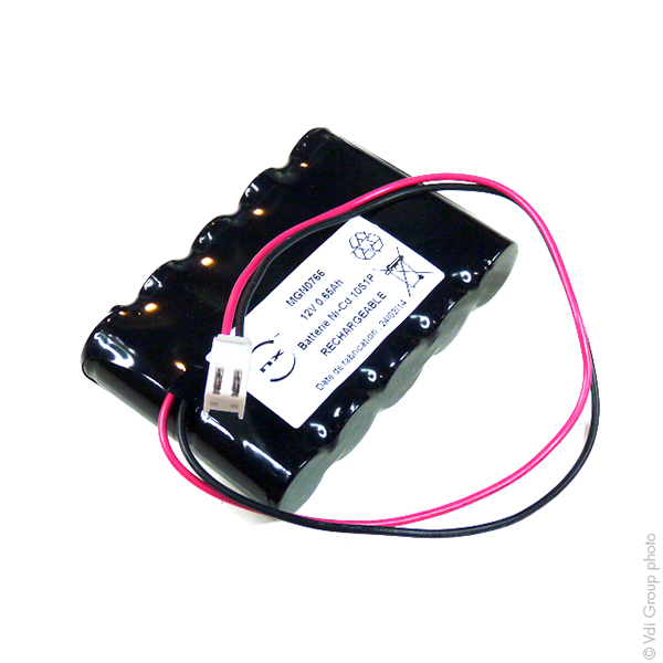 Pack(s) Batterie Nicd 10x 2/3A 10S1P ST5 12V 650mAh JST