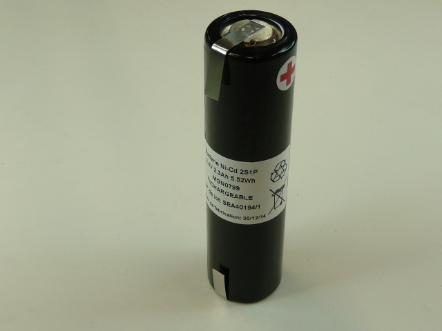 Pack(s) Batterie Nicd 2*VRE C2300 2S1P ST4 2.4V 2.5Ah T2