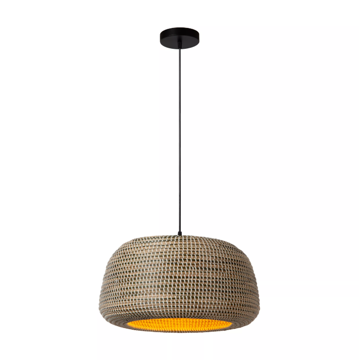 MADUKA Suspension-Brun-1xE27-40W-Jonc d.