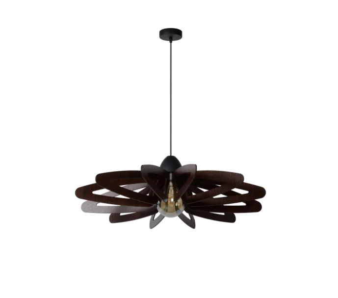 Lucide ZIDANE - Suspension - Ø 76 cm - 1xE27 - Noir