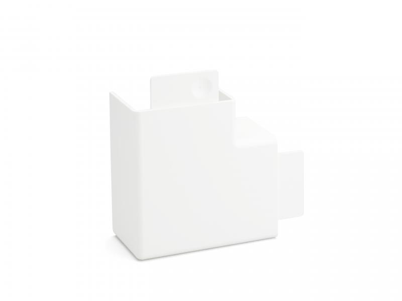 Angle plat AXIS 40x60 9010 AX AP6040 blc/PVC