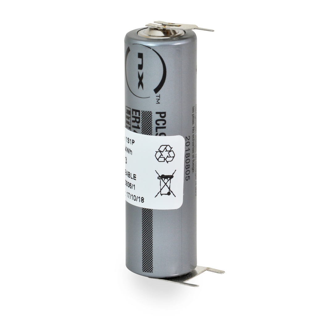 Pile(s) Pile lithium ER14505H AA 3.6V 2.7Ah 3PFR
