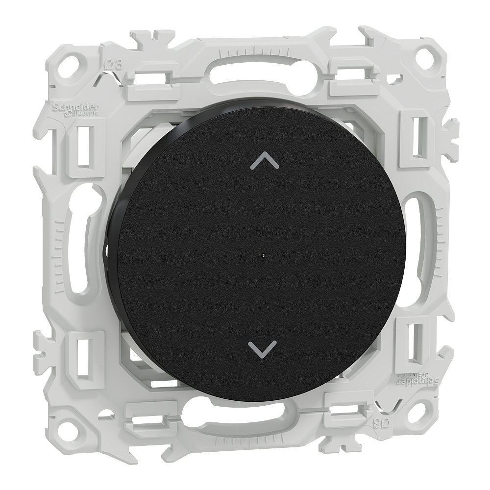 Wiser Odace - interrupteur volet-roulant connecté 4A zigbee - noir onyx