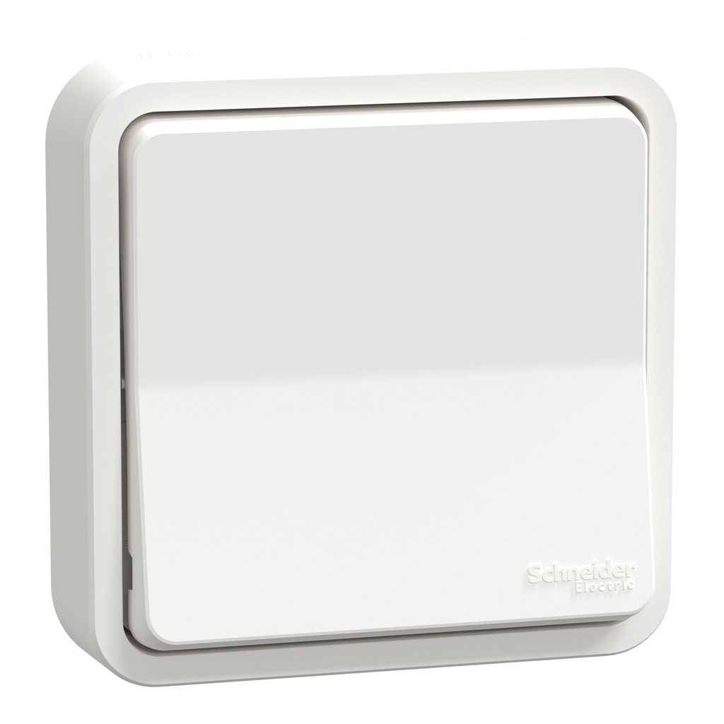Mureva Styl - Va et vient - complet encastré - IP55 - IK08 connex auto - blanc