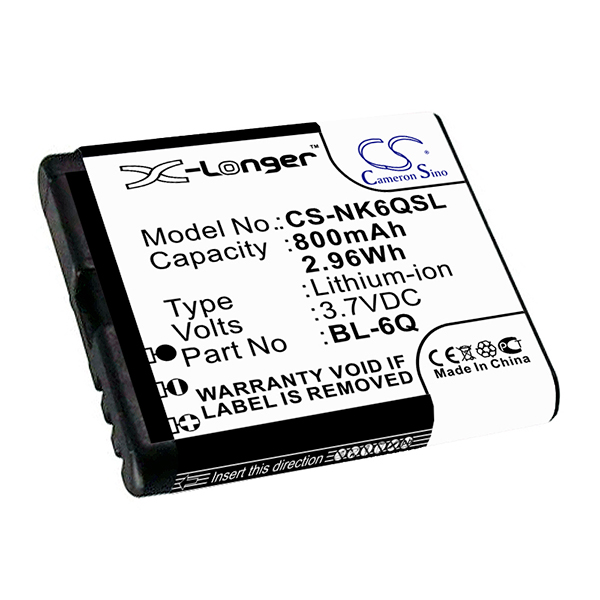 Blister(s) x 1 Batterie téléphone portable pour Nokia 3.7V 800mAh