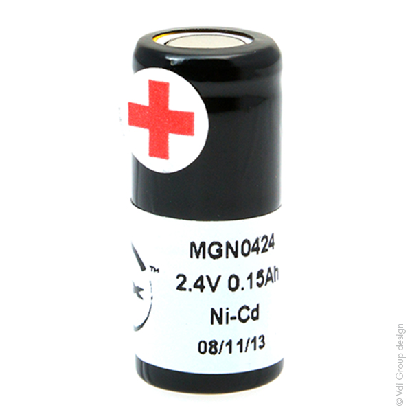Pack(s) Batterie Nicd 2x 1/3AA NX 2S1P ST4 2.4V 150mAh FT