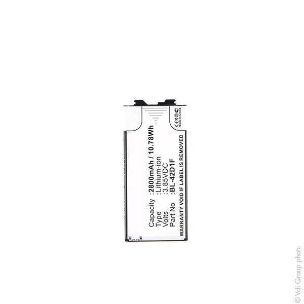 Blister(s) x 1 Batterie téléphone portable pour LG 3.85V 2800mAh