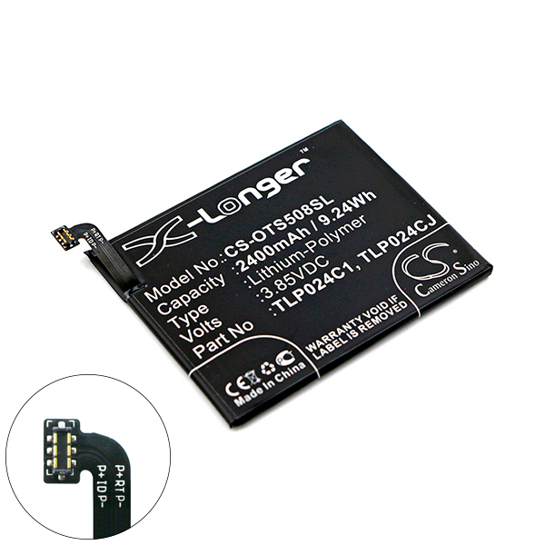 Batterie(s) Batterie téléphone portable pour Alcatel 3.85V 2400mAh