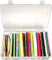 Boite d'assortiment de 6 couleurs et 6 tailles de gaine thermorétractable PLF100