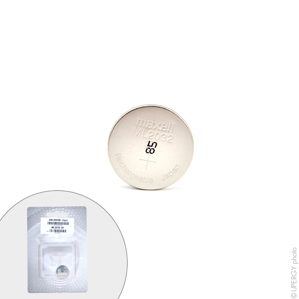 Blister(s) x 1 Accus bouton Lithium ML2032 3V 65mAh