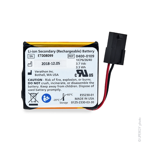 Batterie(s) Batterie médicale rechargeable Bladderscan Verathon 3.7V 0.9Ah