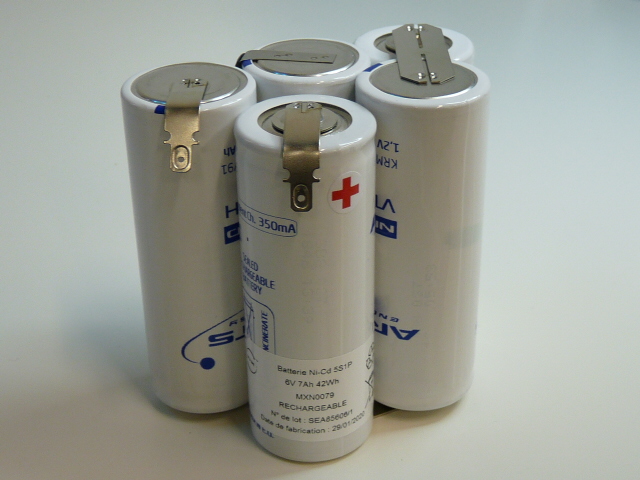 Pack(s) Batterie Nicd 5x  F  HT 5S1P  ST7 6V 7Ah FAST