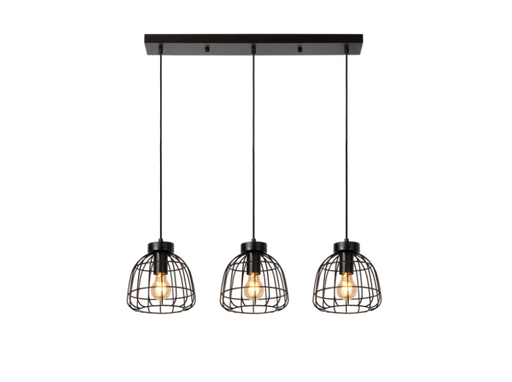[LUC00429/03/30] FILOX Suspension-Noir-3xE27-40W-Métal