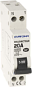 [EUR20020] Disjoncteur  1P+N 20A NF courbe C connexion vis haut/bas 3kA