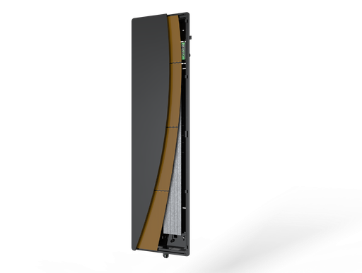 [APLK161125] Radiateur connecté CAMPAVER nativ Horizontal 1500W Verre massif Noir astrakan