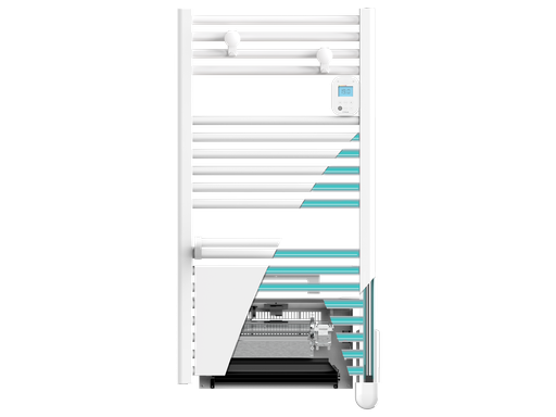 [APLM172312] Radiateur sèche-serviettes EZYBAIN 750 W largeur 500 blanc