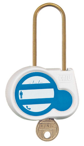 [CATAL240B111EX] cadenas blanc 50mm d.4mm clé identique 111 export