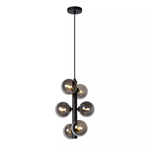 [LUC45474/06/30] TYCHO Suspension-Noir-Ø25,5-6xG9-28W-Acier