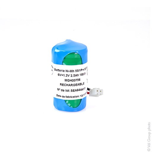 [ENIMGH00756] Pack(s) Batterie eclairage secours 5x SC HT 5S1P ST4 6V 2,5Ah + 1x SC HT 1S1P 1,