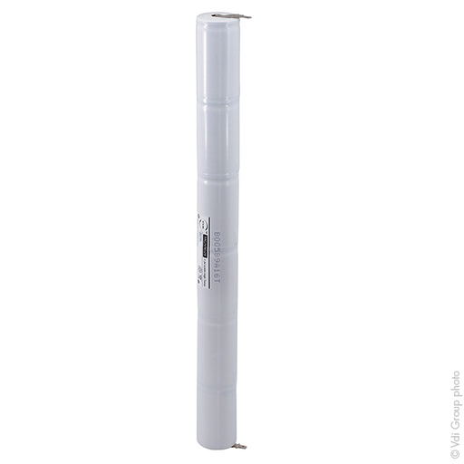 [ENIMGN9028] Unité(s) Batterie eclairage secours 6xD ST4 Faston 4.8mm (+2.8mm) 7.2V 4Ah