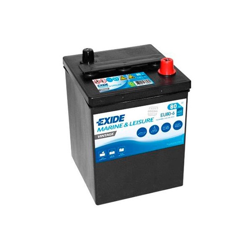 [ENIBPA7069] Batterie(s) Batterie bateau EXIDE Vintage EU80-6 6V 80Ah