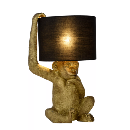 [LUC10502/81/30] CHIMP. Lampe de tab.-Noir-Ø30-1xE14-40W-Matièr.