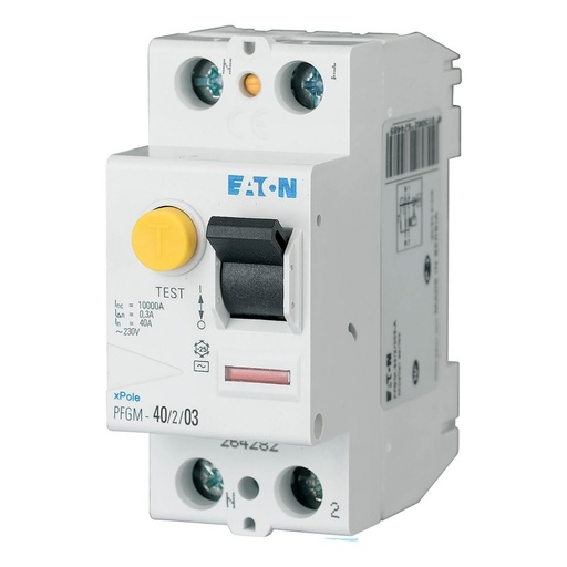 [EAT264282] Interrupteur différentiel PFGM, 2P, 40A 300mA type AC