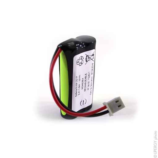 [ENIMGH00864] Pack(s) Batterie Nimh 2x AAA  2S1P ST1 2.4V 800mAh Molex