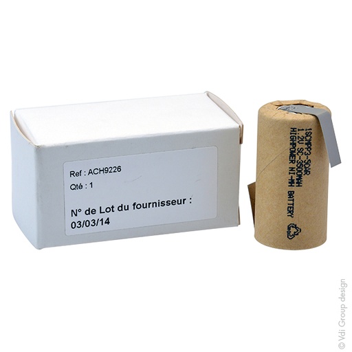 [ENIACH9226] Accumulateur(s) Accus Nimh industriels SC 1SCM3-0 Cartonné 1.2V 3000mAh HBL