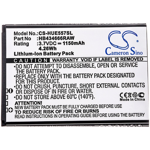[ENIGML90976] Blister(s) x 1 Batterie téléphone portable pour Huawei 3.7V 1150mAh