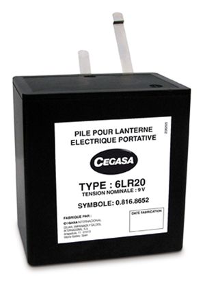 [ENIPRA1701] Pile(s) Pile alcaline 6LR20 Cegasa 9V 15Ah